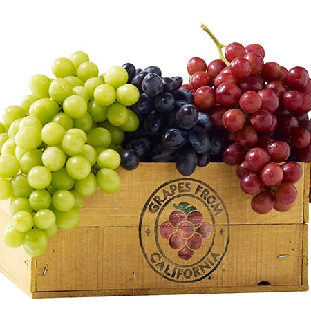 California Table Grapes box of grapes