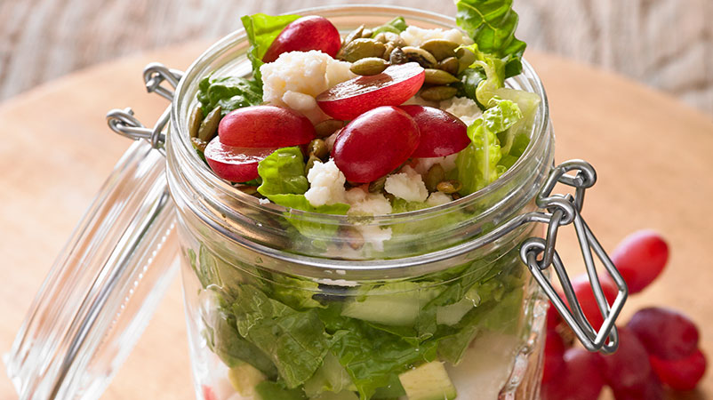 Layered Salad in a Jar Recipe 